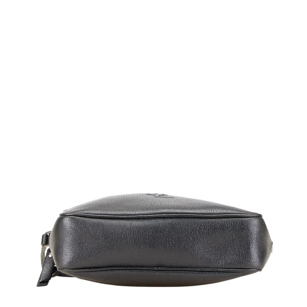 サンローラン ショルダーバッグ ブラック レザー レディース SAINT LAURENT 【中古】