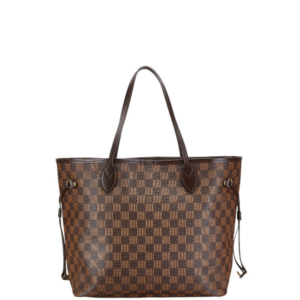 ルイ ヴィトン ダミエ ネヴァーフルMM トートバッグ ハンドバッグ N41358 ブラウン PVC レザー レディース LOUIS VUITTON 【中古】