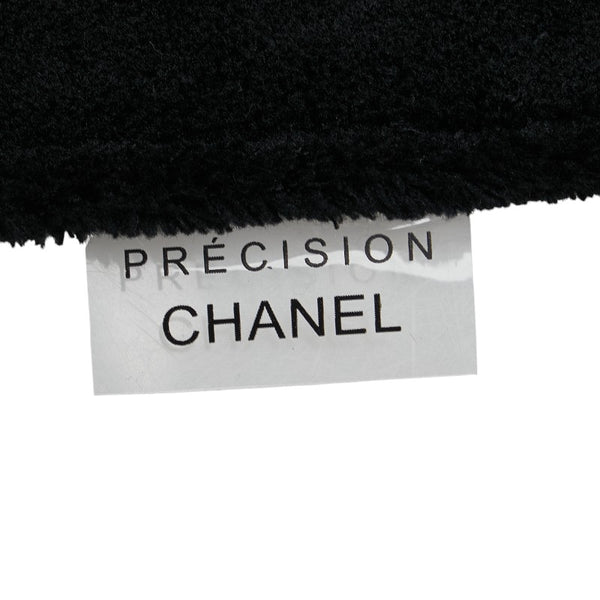 シャネル ココマーク ノベルティ 斜め掛け ショルダーバッグ ブラック ホワイト パイル レディース CHANEL 【中古】