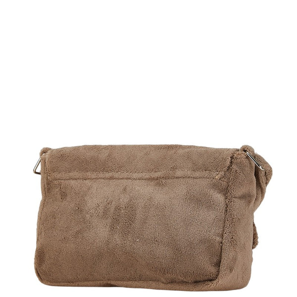 シャネル ココマーク ノベルティ 斜め掛け ショルダーバッグ ベージュ パイル レディース CHANEL 【中古】