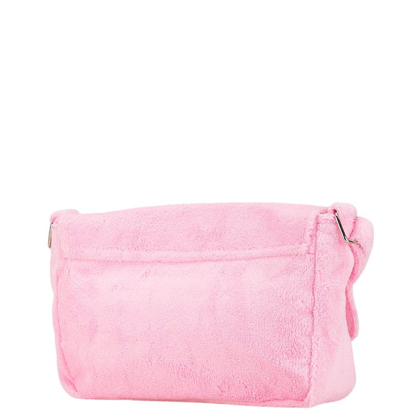 シャネル ココマーク ノベルティ 斜め掛け ショルダーバッグ ピンク パイル レディース CHANEL 【中古】