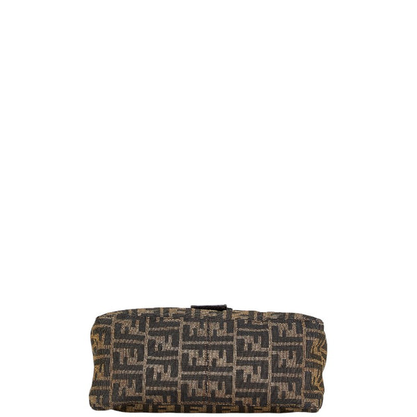 フェンディ ズッカ マンマバケット ワンショルダーバッグ ハンドバッグ 26325 ブラウン  キャンバス レザー レディース FENDI 【中古】