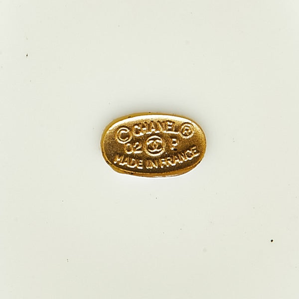 シャネル カメリア ココマーク ネックレス ゴールド ホワイト ブラック メッキ プラスチック レディース CHANEL 【中古】