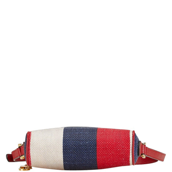 グッチ GGジャガード オフディア 斜め掛け ショルダーバッグ 517350 レッド ブルー レザー キャンバス レディース GUCCI 【中古】