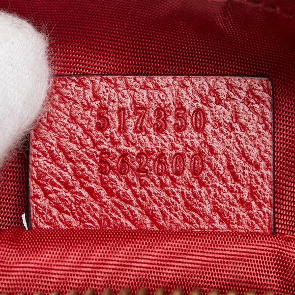 グッチ GGジャガード オフディア 斜め掛け ショルダーバッグ 517350 レッド ブルー レザー キャンバス レディース GUCCI 【中古】