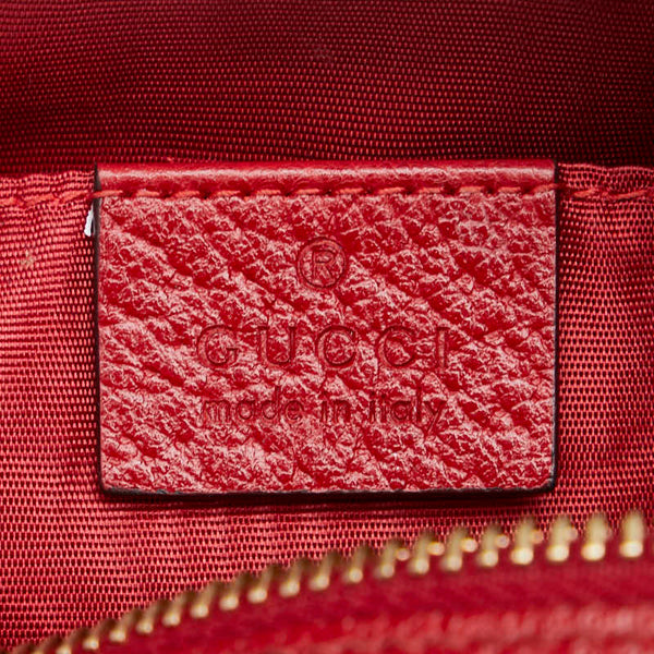 グッチ GGジャガード オフディア 斜め掛け ショルダーバッグ 517350 レッド ブルー レザー キャンバス レディース GUCCI 【中古】