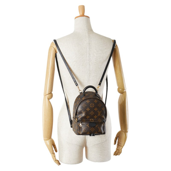ルイ ヴィトン モノグラム パームスプリングス ミニ リュック バックパック M44873 ブラウン PVC レザー レディース LOUIS VUITTON 【中古】