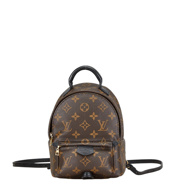 ルイ ヴィトン モノグラム パームスプリングス ミニ リュック バックパック M44873 ブラウン PVC レザー レディース LOUIS VUITTON 【中古】