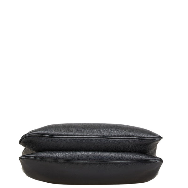 プラダ 斜め掛け ショルダーバッグ 1BHO46 ブラック レザー レディース PRADA 【中古】