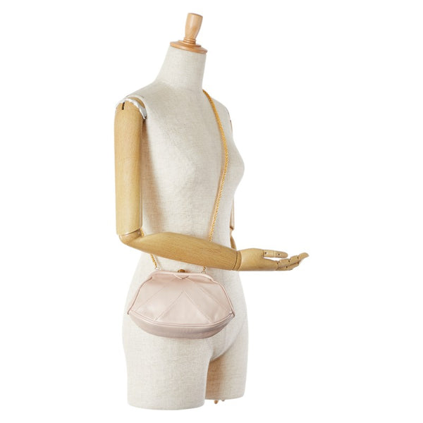 シャネル がま口 ココマーク 斜め掛け チェーン ショルダーバッグ ピンク ラムスキン レディース CHANEL 【中古】