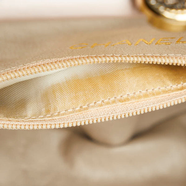 シャネル がま口 ココマーク 斜め掛け チェーン ショルダーバッグ ピンク ラムスキン レディース CHANEL 【中古】