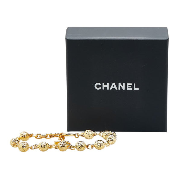 シャネル ココマーク ボールチェーン ブレスレット ゴールド メッキ レディース CHANEL 【中古】