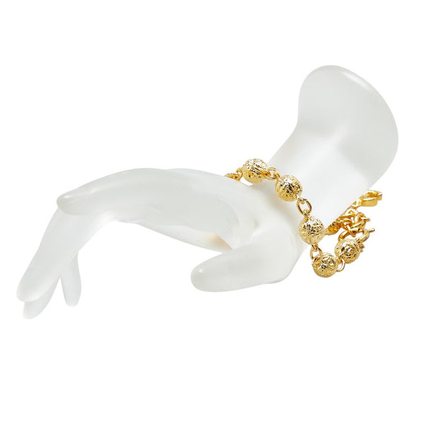 シャネル ココマーク ボールチェーン ブレスレット ゴールド メッキ レディース CHANEL 【中古】