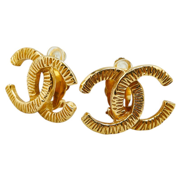 シャネル ココマーク イヤリング ゴールド メッキ レディース CHANEL 【中古】