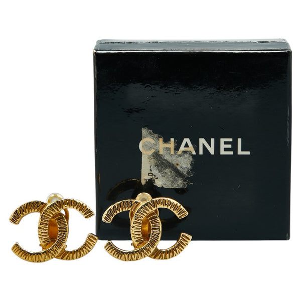 シャネル ココマーク イヤリング ゴールド メッキ レディース CHANEL 【中古】