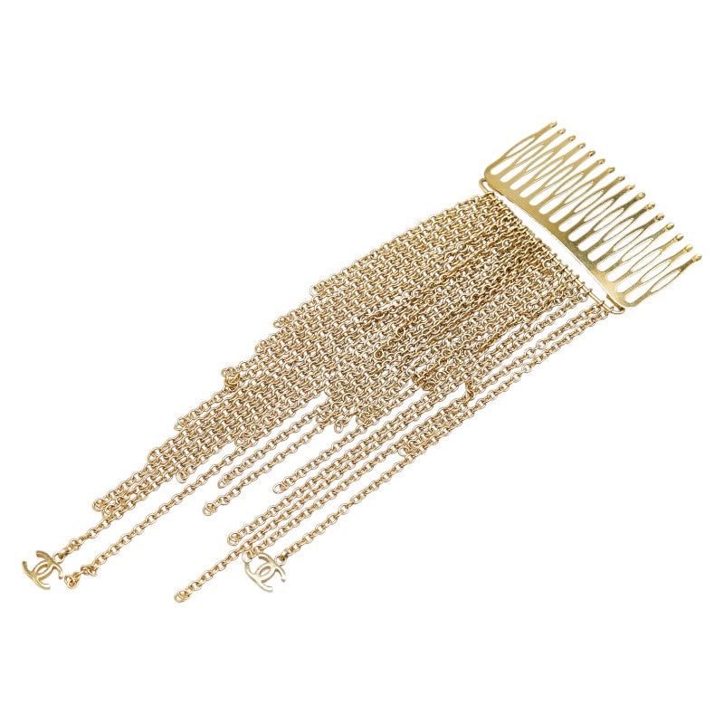 シャネル ココマーク チェーン 髪飾り・かんざし ゴールド メッキ レディース CHANEL 【中古】