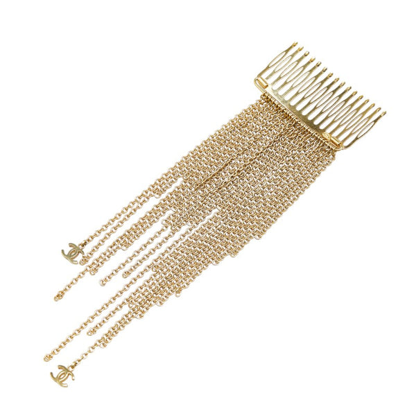 シャネル ココマーク チェーン 髪飾り・かんざし ゴールド メッキ レディース CHANEL 【中古】