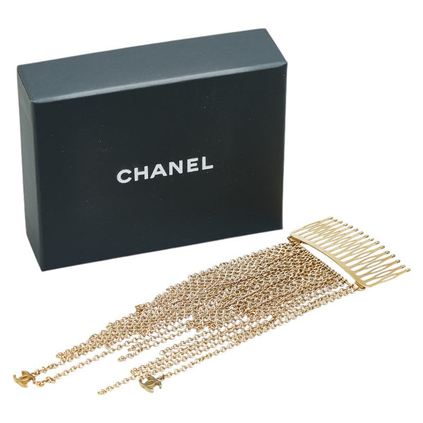 シャネル ココマーク チェーン 髪飾り・かんざし ゴールド メッキ レディース CHANEL 【中古】