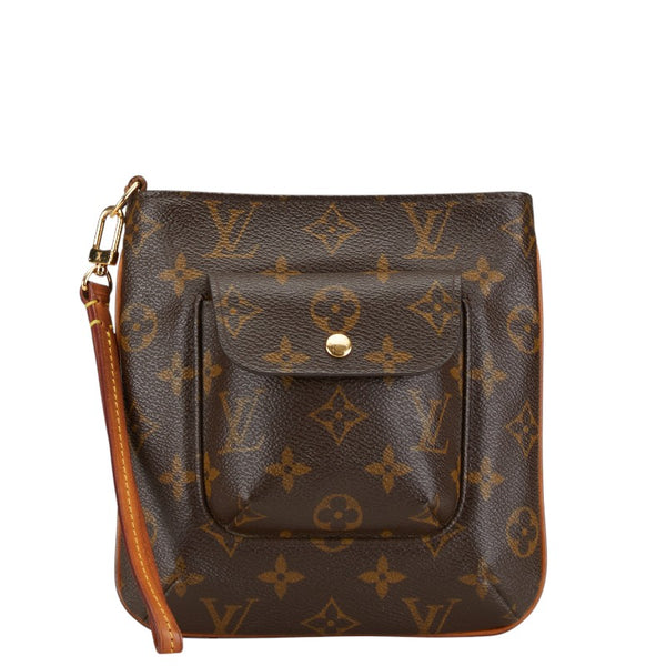ルイ ヴィトン モノグラム パルティシオン アクセサリーポーチ M51901 ブラウン PVC レザー レディース LOUIS VUITTON 【中古】