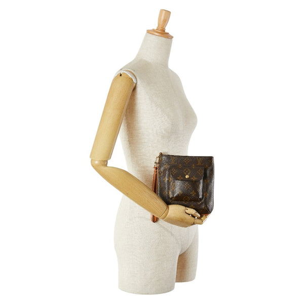 ルイ ヴィトン モノグラム パルティシオン アクセサリーポーチ M51901 ブラウン PVC レザー レディース LOUIS VUITTON 【中古】