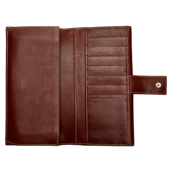 グッチ ホースビット 長財布 137375 ブラウン レザー レディース GUCCI 【中古】