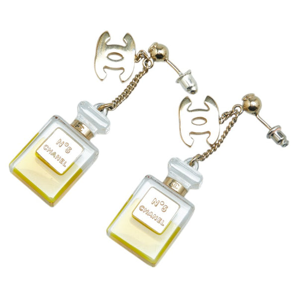 シャネル ココマーク 香水瓶 モチーフ パフューム ボトル ピアス ゴールド プラスチック メッキ レディース CHANEL 【中古】