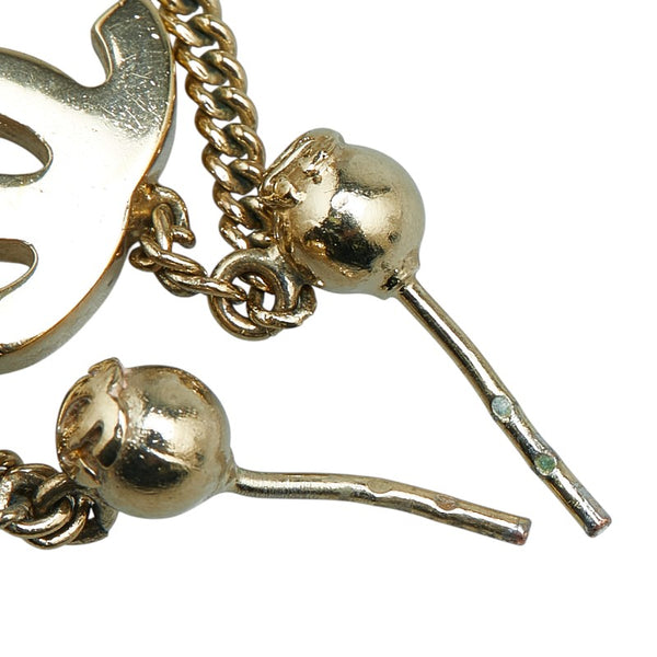 シャネル ココマーク 香水瓶 モチーフ パフューム ボトル ピアス ゴールド プラスチック メッキ レディース CHANEL 【中古】