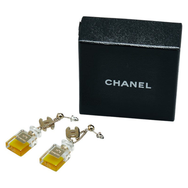 シャネル ココマーク 香水瓶 モチーフ パフューム ボトル ピアス ゴールド プラスチック メッキ レディース CHANEL 【中古】