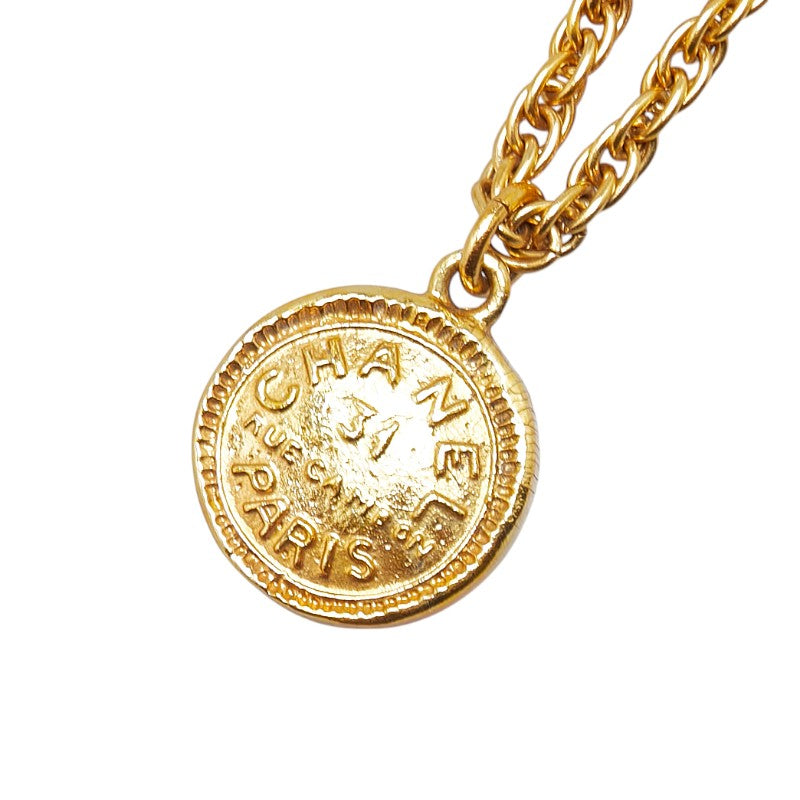 シャネル 31 RUE CAMBON メダリオン ネックレス ゴールド メッキ レディース CHANEL 【中古】