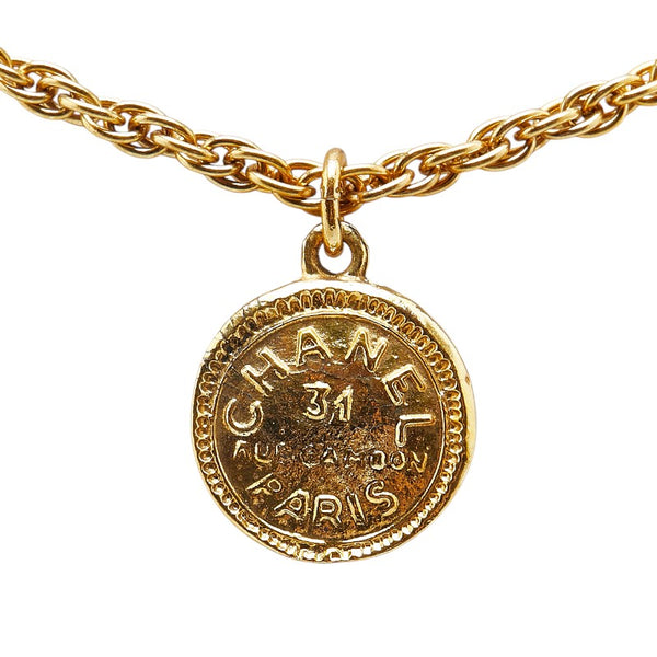 シャネル 31 RUE CAMBON メダリオン ネックレス ゴールド メッキ レディース CHANEL 【中古】