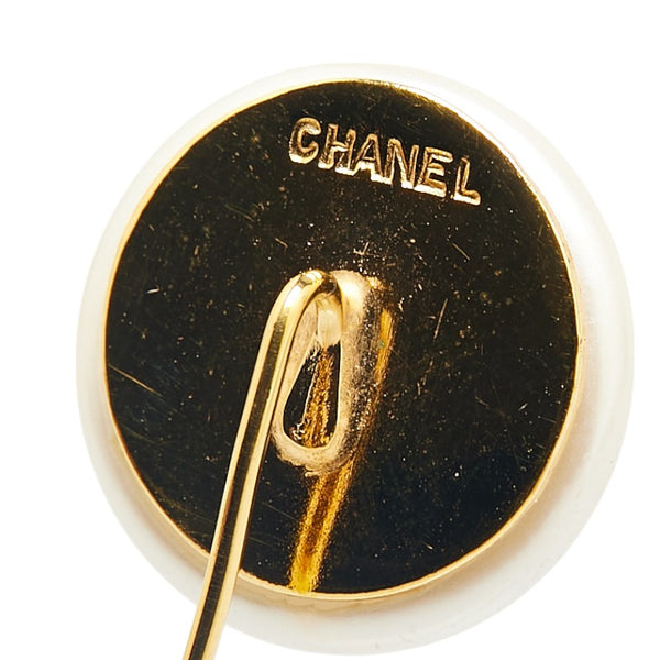 シャネル ココマーク フェイクパール ブローチ ゴールド メッキ レディース CHANEL 【中古】