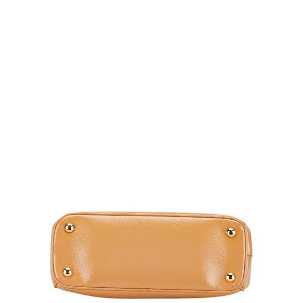 プラダ サフィアーノ ガレリア　 ハンドバック ショルダーバッグ 2WAY BN2316 ベージュ パテントレザー レディース PRADA 【中古】