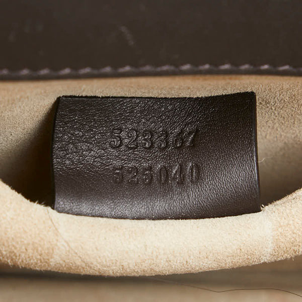 グッチ バンブー ディオニュソス ミニハンドバッグ ショルダーバッグ 2WAY 523367 ベージュ ブラウン パイソン レディース GUCCI 【中古】