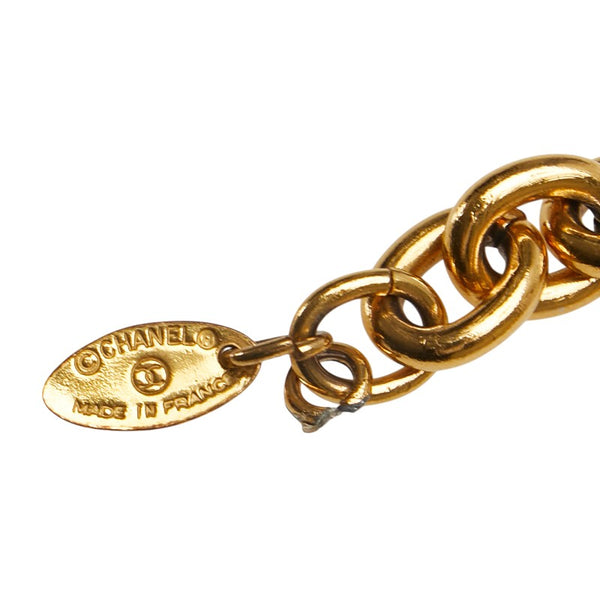 シャネル ココマーク マトラッセ チェーン ベルト ゴールド メッキ レディース CHANEL 【中古】