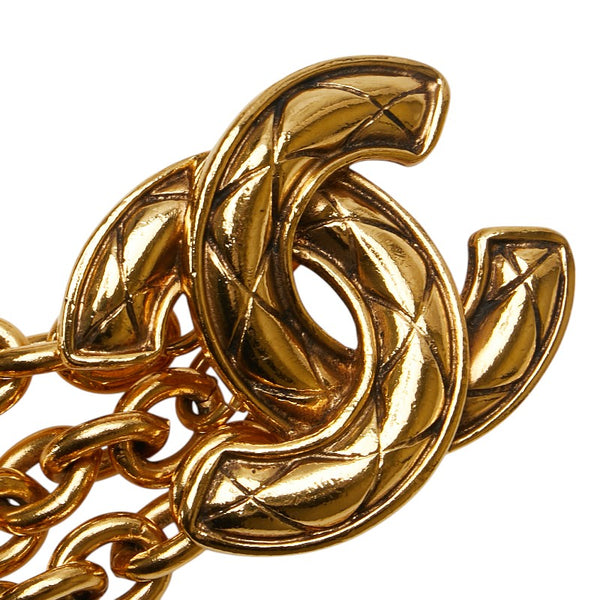 シャネル ココマーク マトラッセ チェーン ベルト ゴールド メッキ レディース CHANEL 【中古】