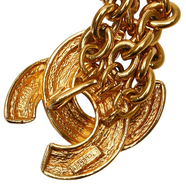 シャネル ココマーク マトラッセ チェーン ベルト ゴールド メッキ レディース CHANEL 【中古】