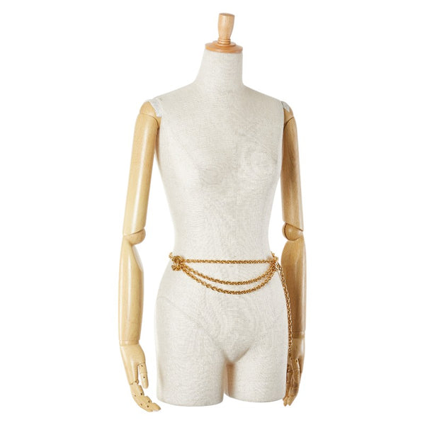 シャネル ココマーク マトラッセ チェーン ベルト ゴールド メッキ レディース CHANEL 【中古】