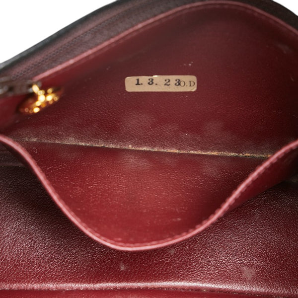 シャネル マトラッセ ココマーク チェーン ショルダーバッグ ブラック ラムスキン レディース CHANEL 【中古】