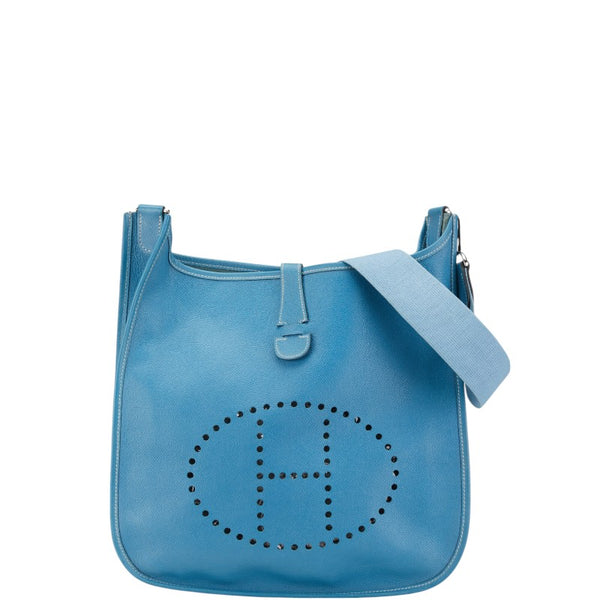 エルメス エヴリンGM ショルダーバッグ ブルージーン クシュベル レディース HERMES 【中古】