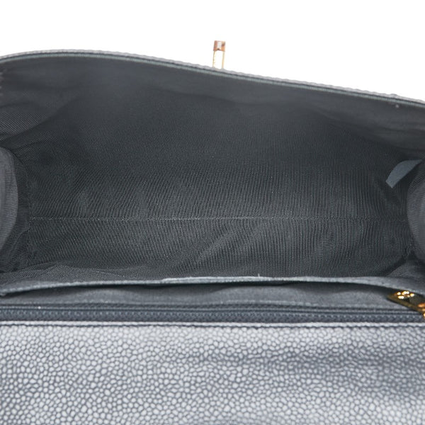 シャネル ココマーク ハンドバッグ ブラック キャビアスキン レディース CHANEL 【中古】