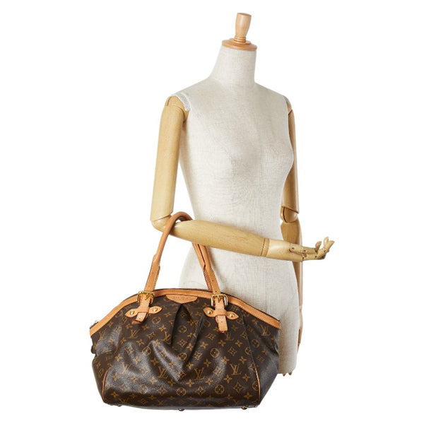 ルイ ヴィトン モノグラム ティヴォリGM ハンドバッグ ショルダーバッグ M40144 ブラウン PVC レザー レディース LOUIS VUITTON 【中古】