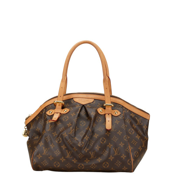 ルイ ヴィトン モノグラム ティヴォリGM ハンドバッグ ショルダーバッグ M40144 ブラウン PVC レザー レディース LOUIS VUITTON 【中古】