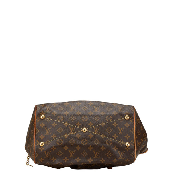 ルイ ヴィトン モノグラム ティヴォリGM ハンドバッグ ショルダーバッグ M40144 ブラウン PVC レザー レディース LOUIS VUITTON 【中古】