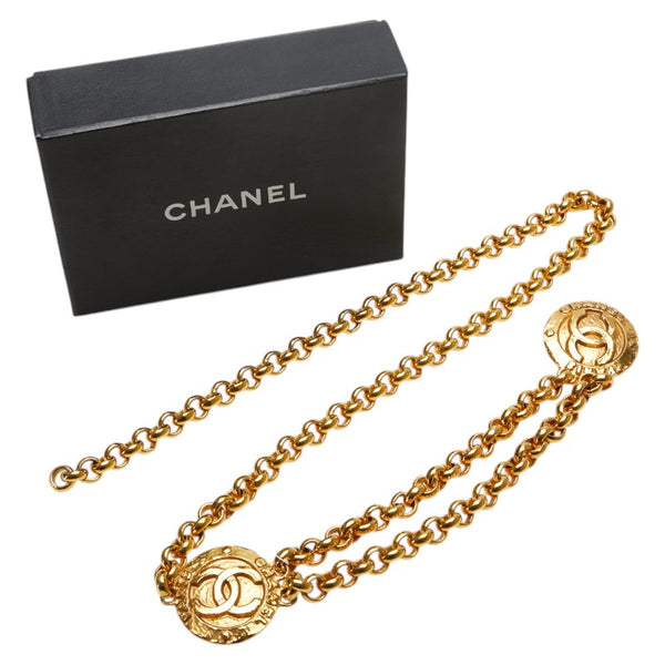 シャネル ココマーク チェーン ベルト ゴールド メッキ レディース CHANEL 【中古】