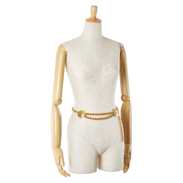 シャネル ココマーク チェーン ベルト ゴールド メッキ レディース CHANEL 【中古】