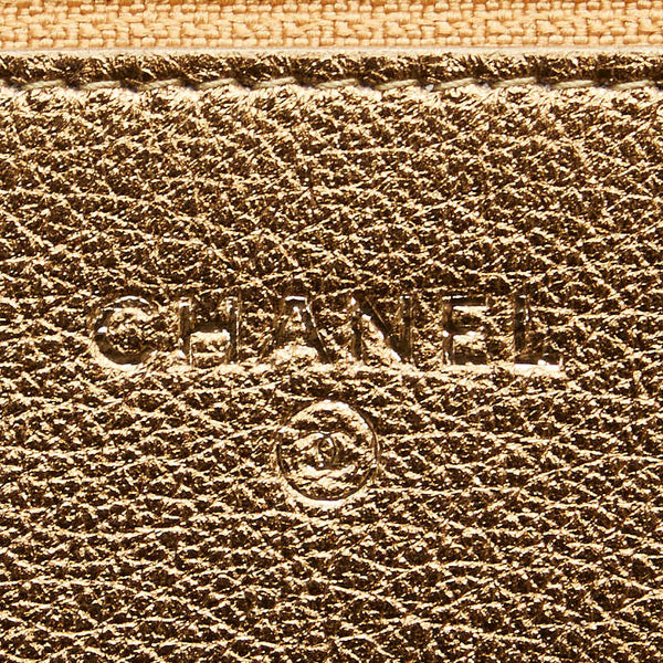 シャネル マトラッセ ココマーク 斜め掛け チェーン ウォレット ゴールド ラムスキン レディース CHANEL 【中古】