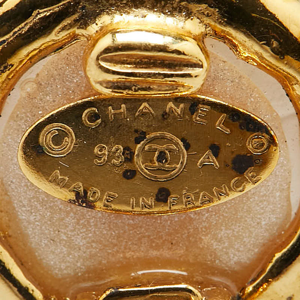 シャネル ヴィンテージ ココマーク フェイクパール イヤリング ゴールド メッキ レディース CHANEL 【中古】
