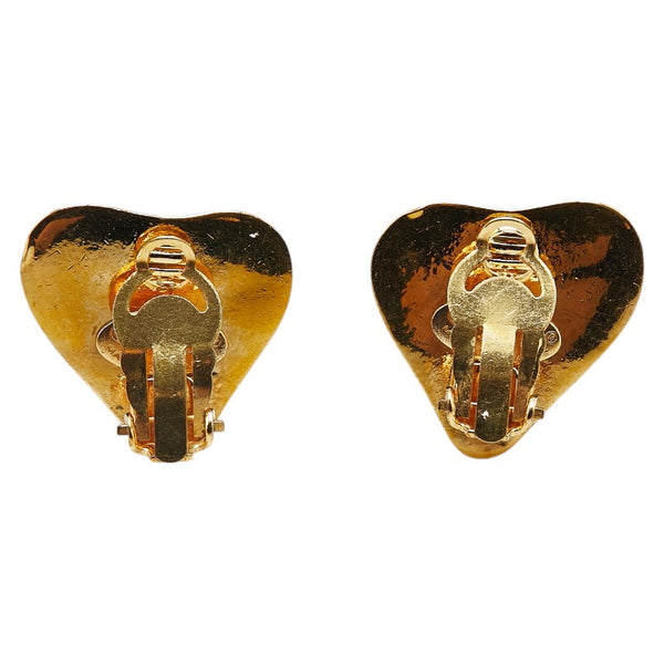 シャネル ココマーク ハート イヤリング ゴールド メッキ レディース CHANEL 【中古】