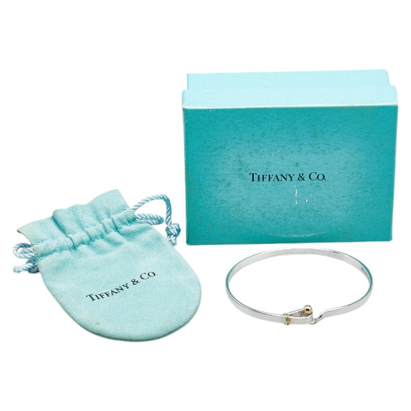 ティファニー フック＆アイ バングル SV925 シルバー K18YG イエローゴールド レディース TIFFANY&Co. 【中古】