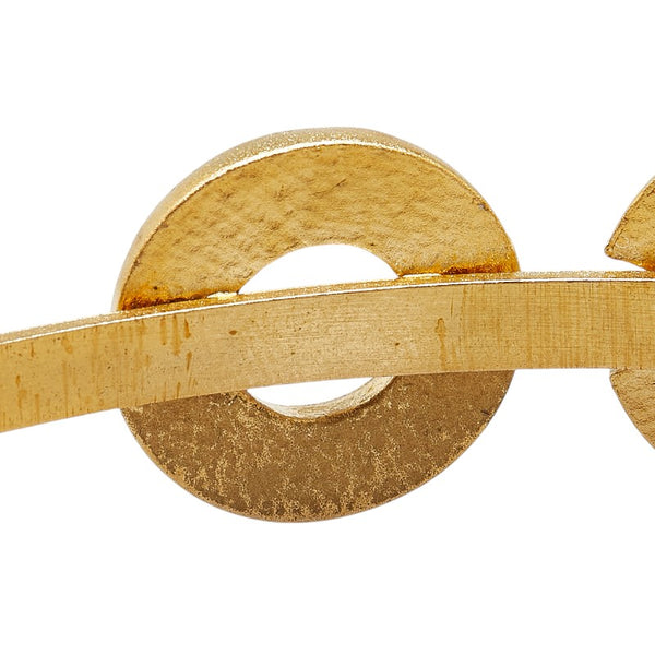 シャネル COCO  カチューシャ ゴールド ホワイト メッキ フェイクパール レディース CHANEL 【中古】